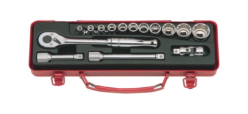 Koken 3252M 15 Piece 3/8''Drive Socket Set in a Metal Case