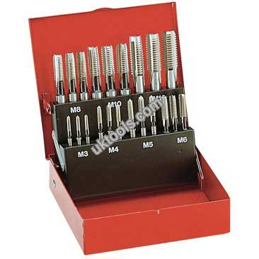 Facom 227.J1 High-Speed Steel Tap Set, Sizes M3  M12