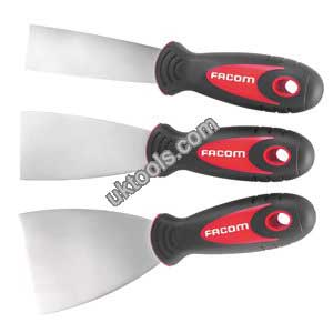 Facom 237.J1 - Set of 3 Flexible Stainless Steel Scrapers
