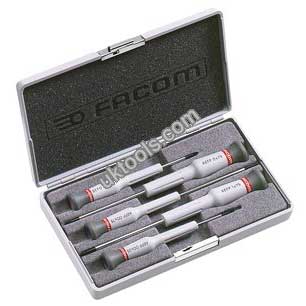 Facom AEF.J5 Micro-Tech 5-Piece Phillips Screwdriver Set