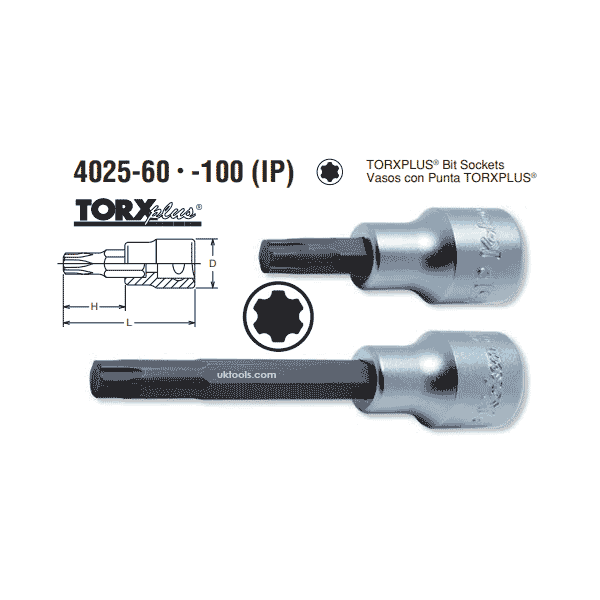 1/2 Sq. Dr. Bit Socket TORX® T50 Length 60mm – Ko-ken USA